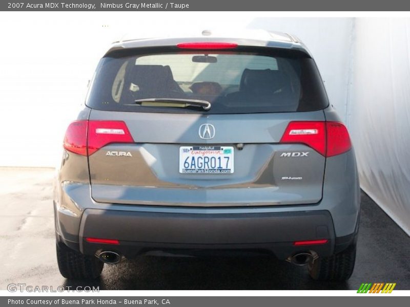Nimbus Gray Metallic / Taupe 2007 Acura MDX Technology