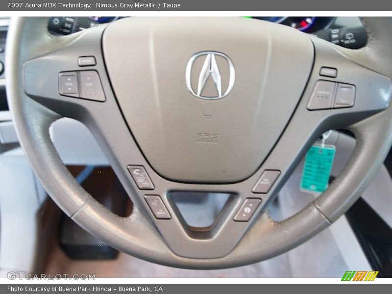 Nimbus Gray Metallic / Taupe 2007 Acura MDX Technology