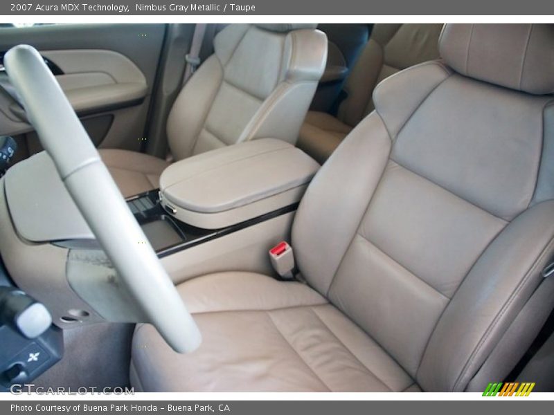 Nimbus Gray Metallic / Taupe 2007 Acura MDX Technology