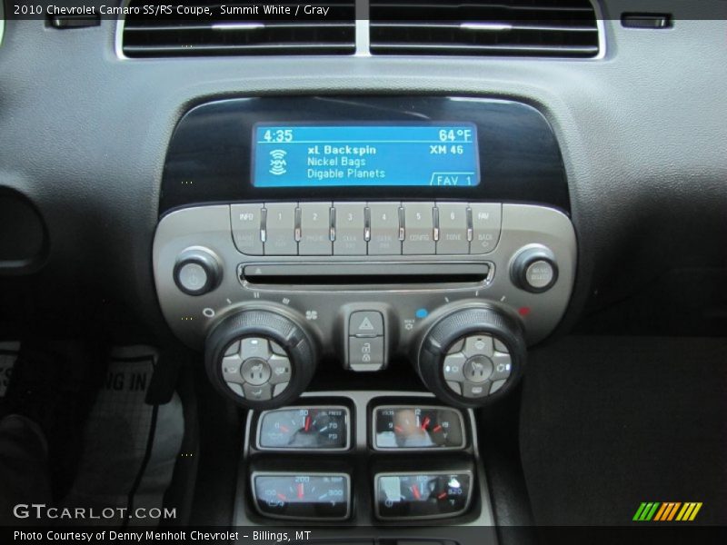 Controls of 2010 Camaro SS/RS Coupe