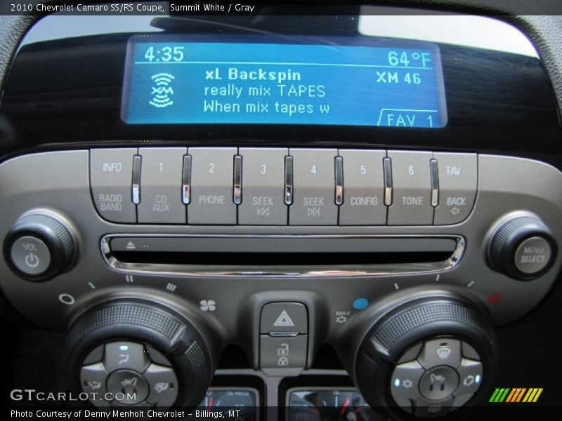 Audio System of 2010 Camaro SS/RS Coupe