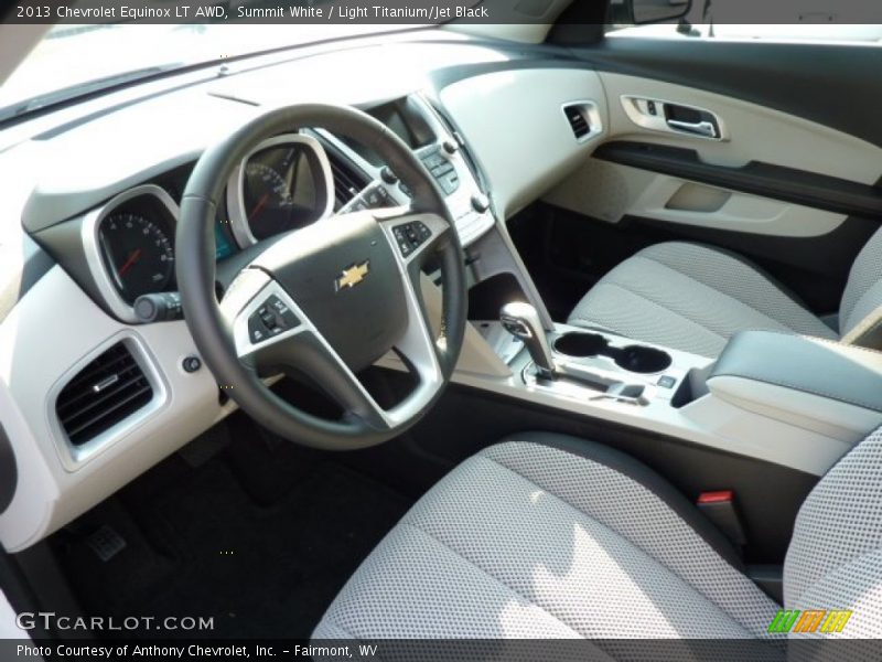Summit White / Light Titanium/Jet Black 2013 Chevrolet Equinox LT AWD
