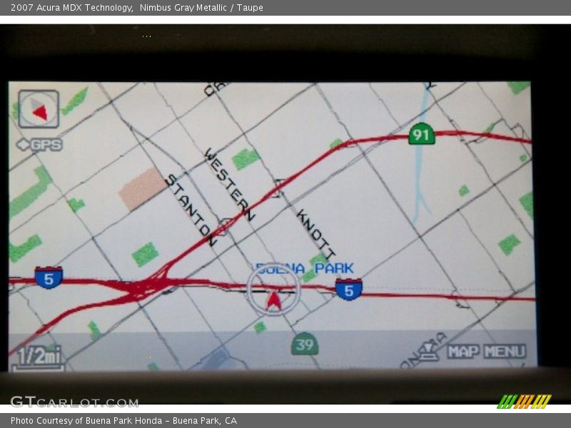Nimbus Gray Metallic / Taupe 2007 Acura MDX Technology