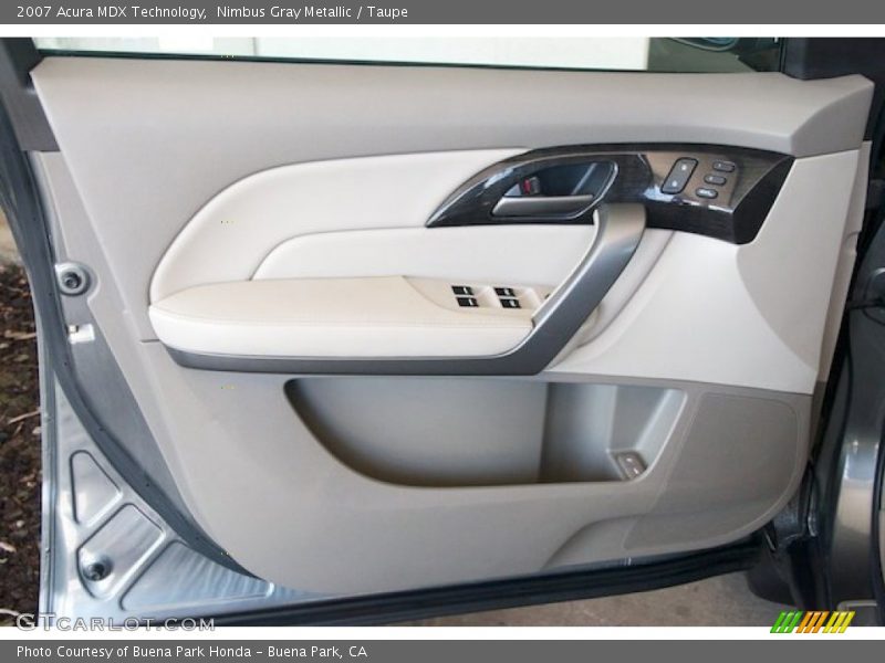 Nimbus Gray Metallic / Taupe 2007 Acura MDX Technology
