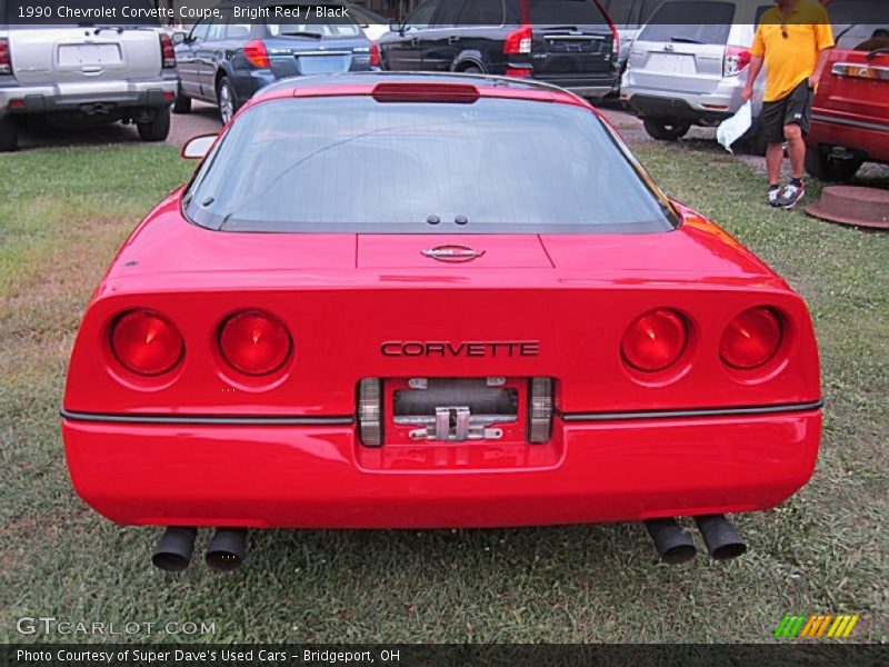 Bright Red / Black 1990 Chevrolet Corvette Coupe