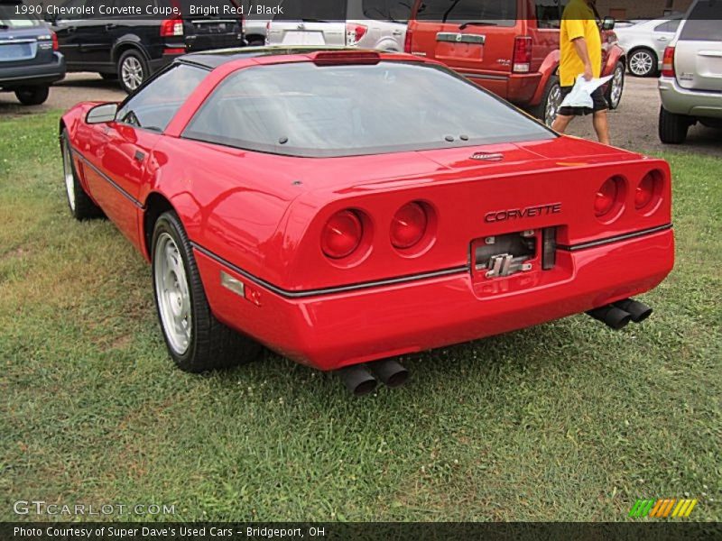 Bright Red / Black 1990 Chevrolet Corvette Coupe