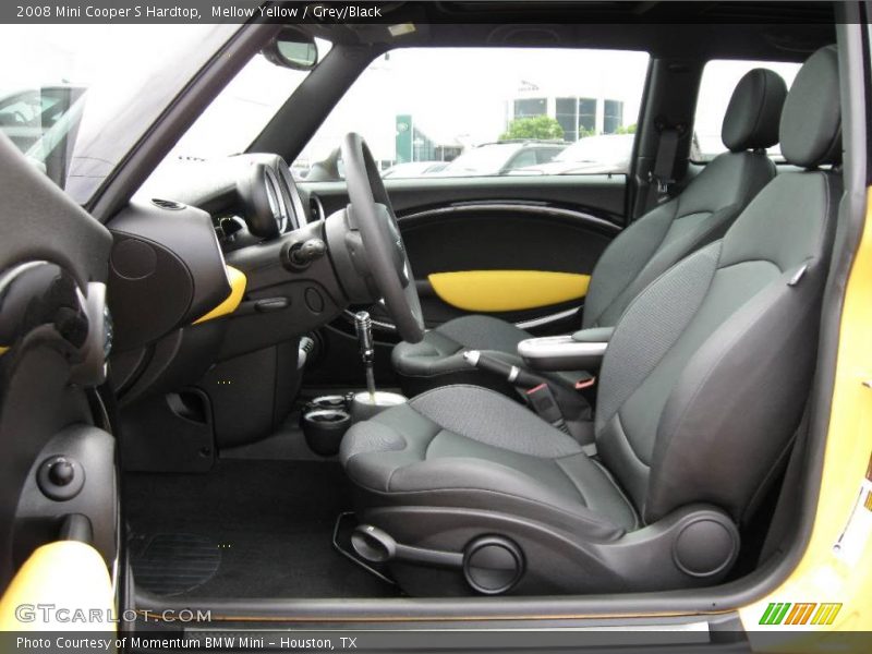 Mellow Yellow / Grey/Black 2008 Mini Cooper S Hardtop