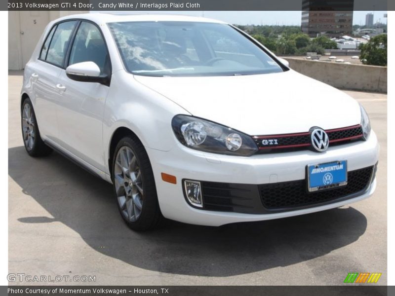 Candy White / Interlagos Plaid Cloth 2013 Volkswagen GTI 4 Door