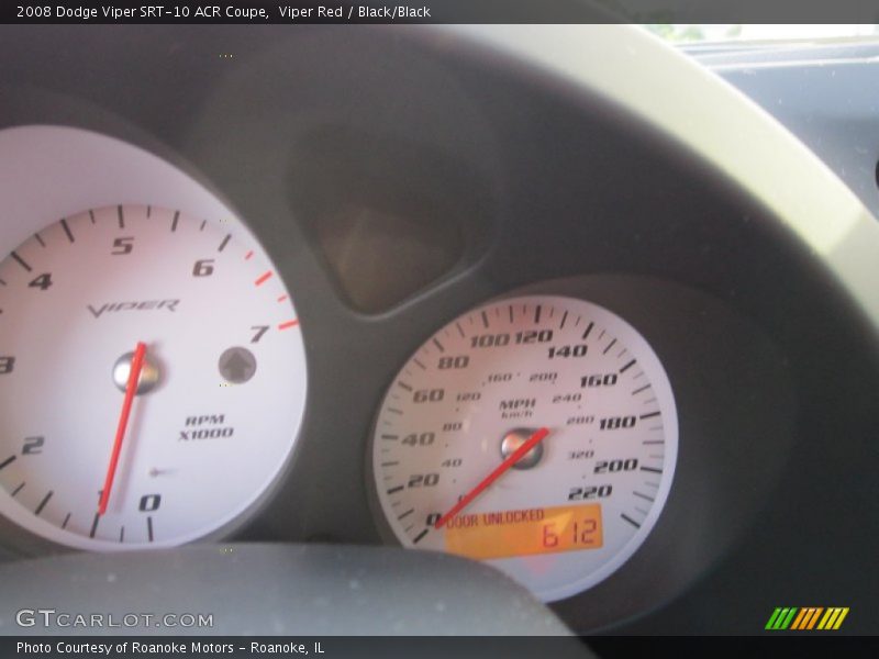  2008 Viper SRT-10 ACR Coupe SRT-10 ACR Coupe Gauges