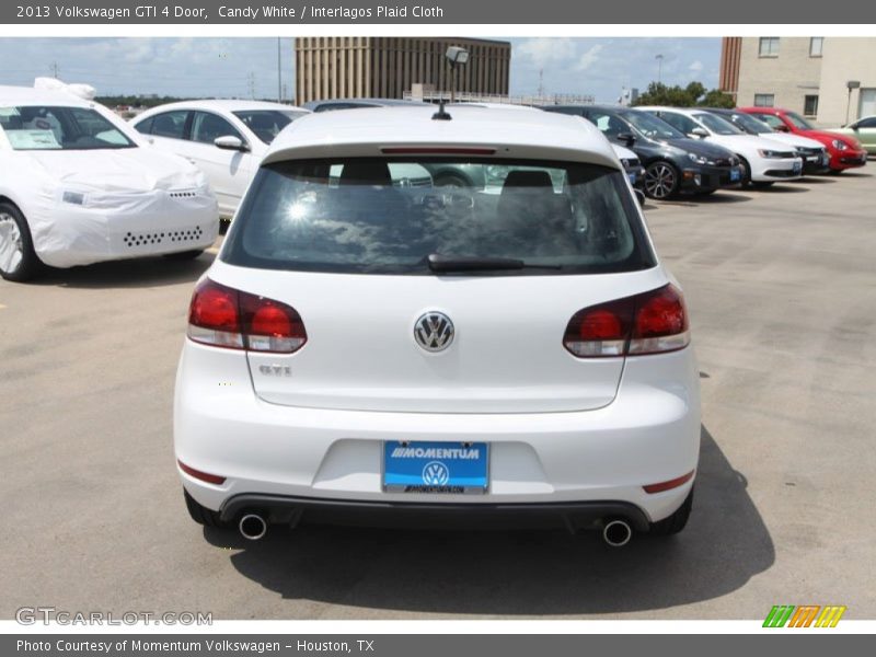 Candy White / Interlagos Plaid Cloth 2013 Volkswagen GTI 4 Door