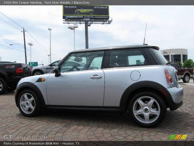Pure Silver Metallic / Black/Grey 2009 Mini Cooper Hardtop