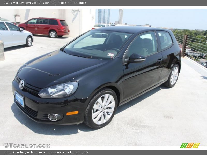 Black / Titan Black 2013 Volkswagen Golf 2 Door TDI