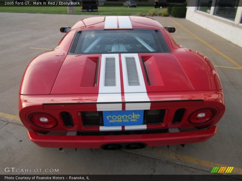 Mark IV Red / Ebony Black 2005 Ford GT