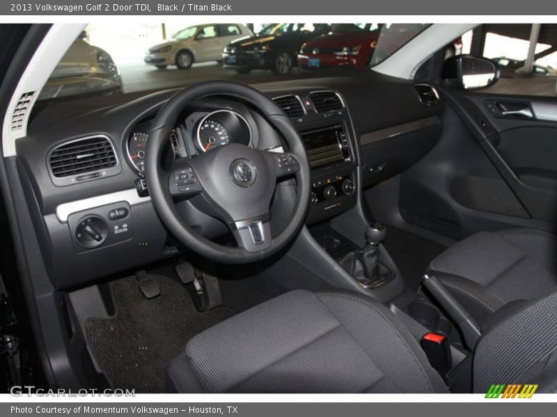 Black / Titan Black 2013 Volkswagen Golf 2 Door TDI
