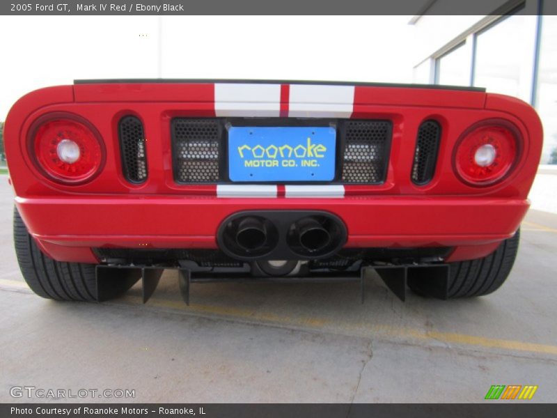 Mark IV Red / Ebony Black 2005 Ford GT