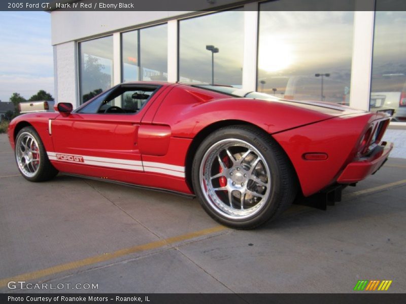 Mark IV Red / Ebony Black 2005 Ford GT
