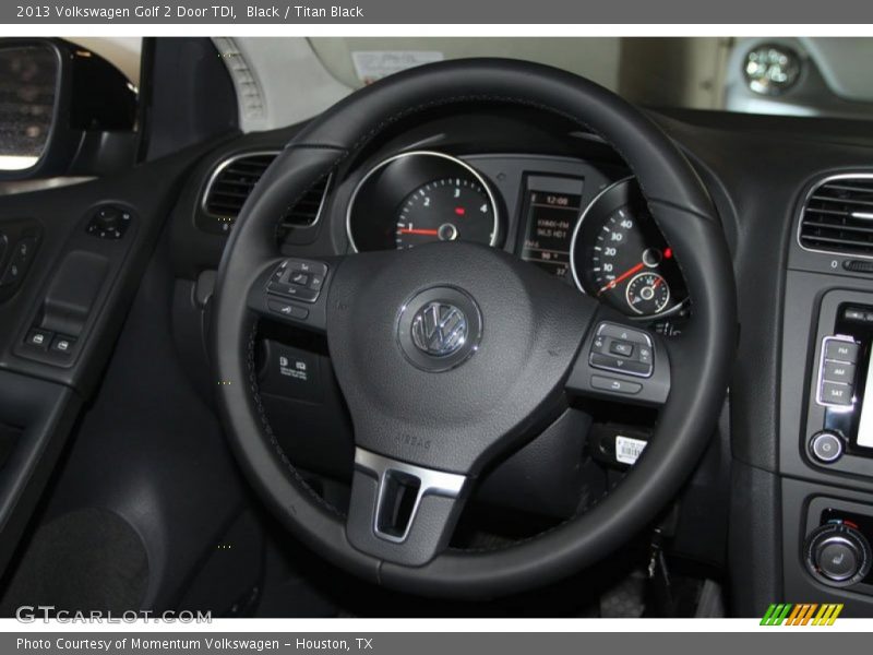 Black / Titan Black 2013 Volkswagen Golf 2 Door TDI