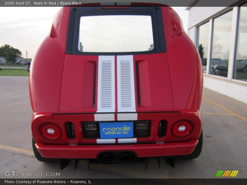 Mark IV Red / Ebony Black 2005 Ford GT