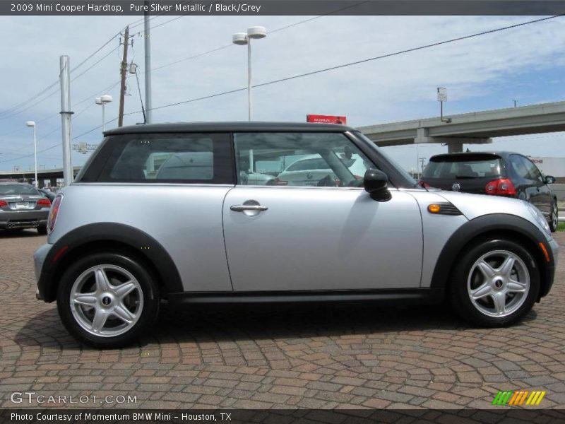 Pure Silver Metallic / Black/Grey 2009 Mini Cooper Hardtop