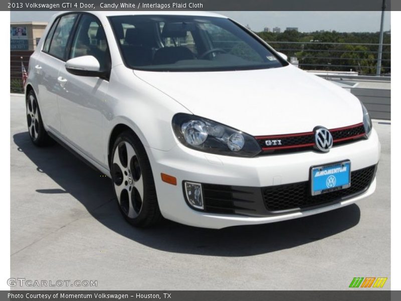 Candy White / Interlagos Plaid Cloth 2013 Volkswagen GTI 4 Door