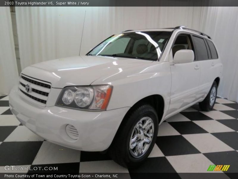Super White / Ivory 2003 Toyota Highlander V6