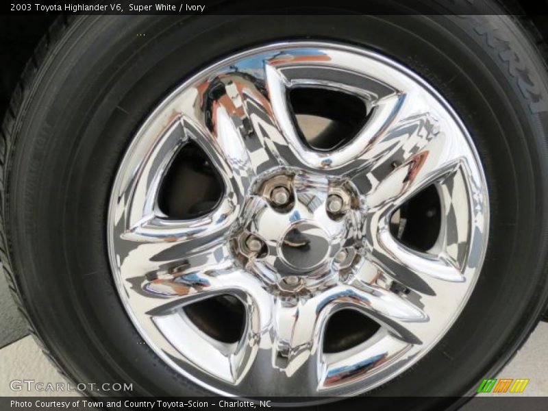 Super White / Ivory 2003 Toyota Highlander V6