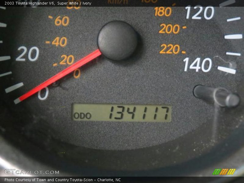 Super White / Ivory 2003 Toyota Highlander V6