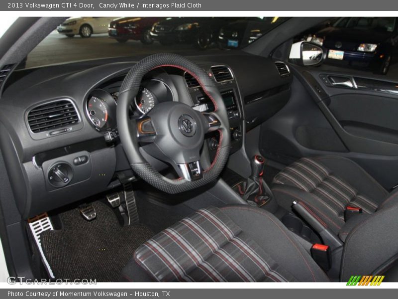 Candy White / Interlagos Plaid Cloth 2013 Volkswagen GTI 4 Door