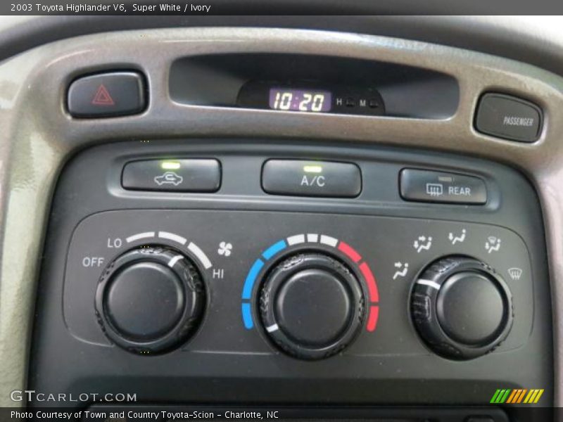 Super White / Ivory 2003 Toyota Highlander V6