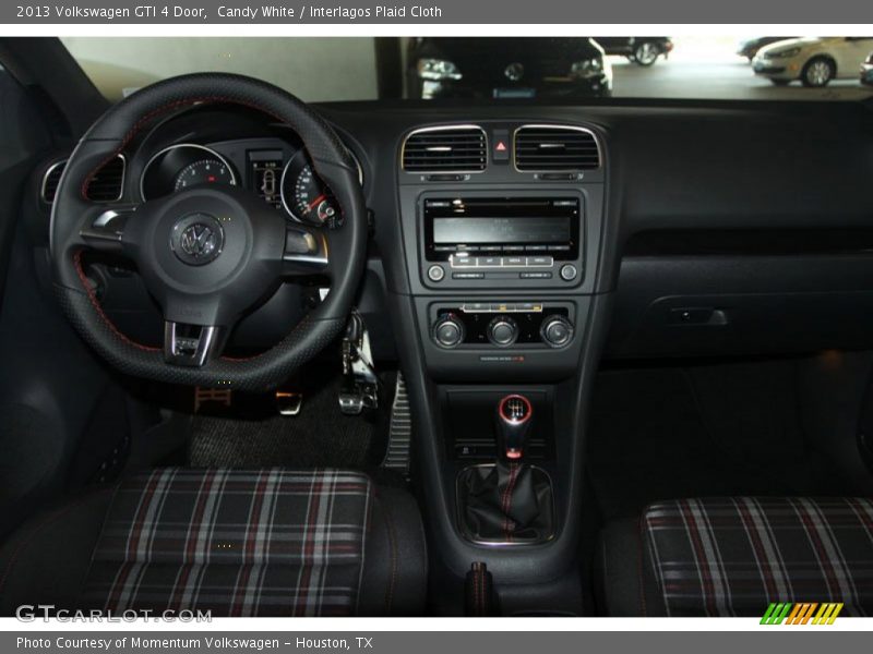 Candy White / Interlagos Plaid Cloth 2013 Volkswagen GTI 4 Door
