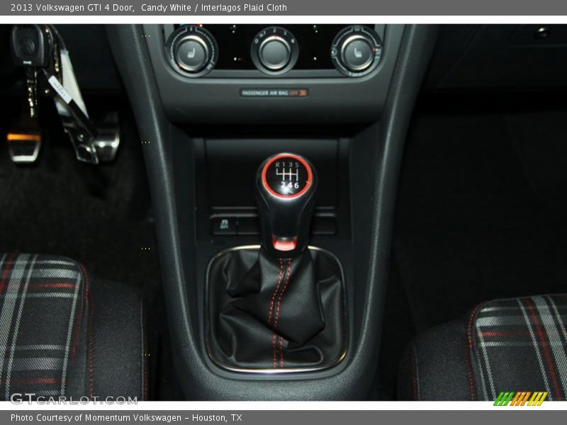 Candy White / Interlagos Plaid Cloth 2013 Volkswagen GTI 4 Door