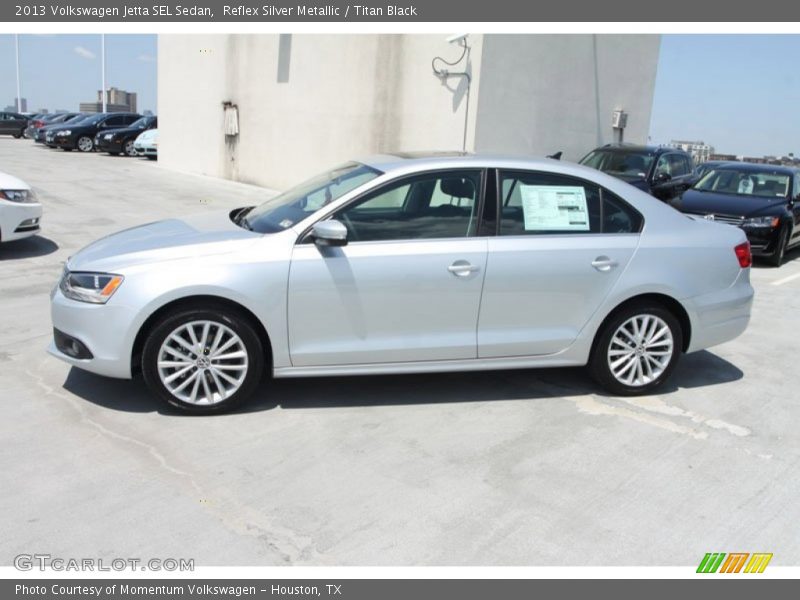 Reflex Silver Metallic / Titan Black 2013 Volkswagen Jetta SEL Sedan