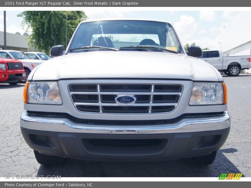 Silver Frost Metallic / Dark Graphite 2001 Ford Ranger XLT Regular Cab