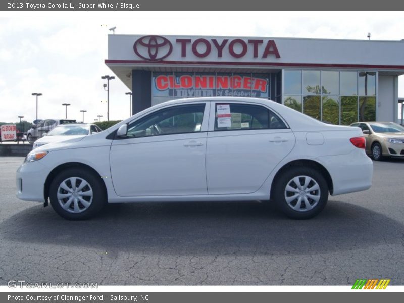 Super White / Bisque 2013 Toyota Corolla L
