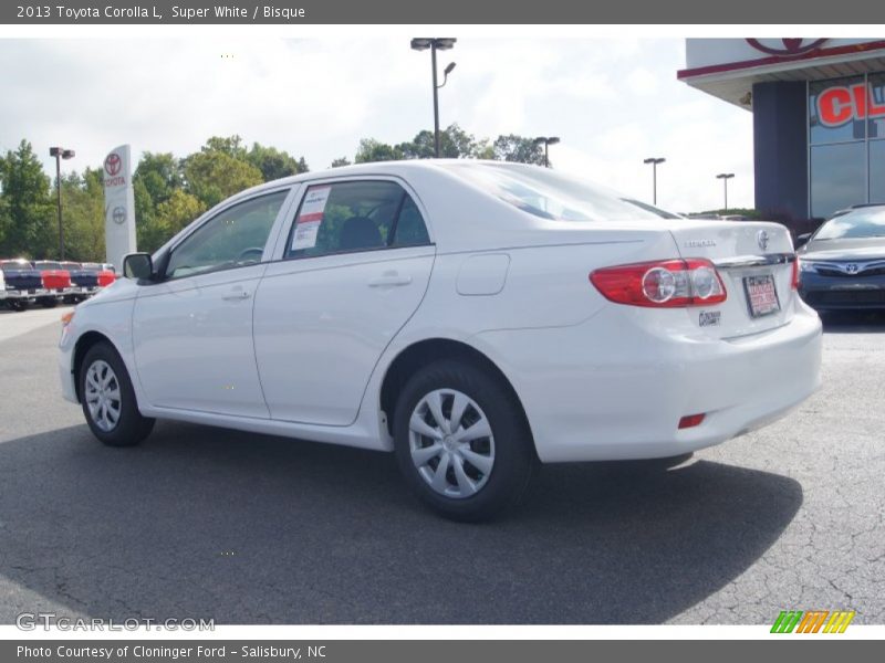 Super White / Bisque 2013 Toyota Corolla L