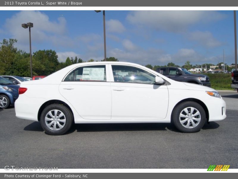 Super White / Bisque 2013 Toyota Corolla L