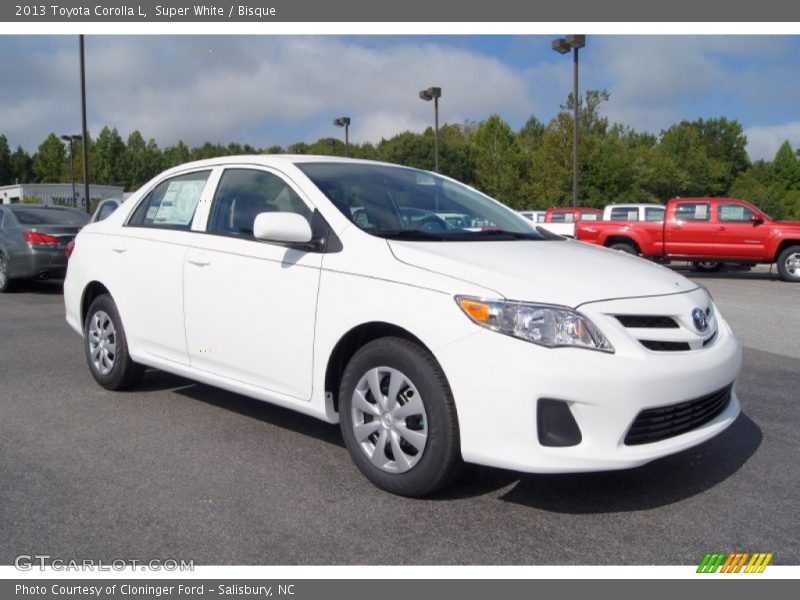 Super White / Bisque 2013 Toyota Corolla L