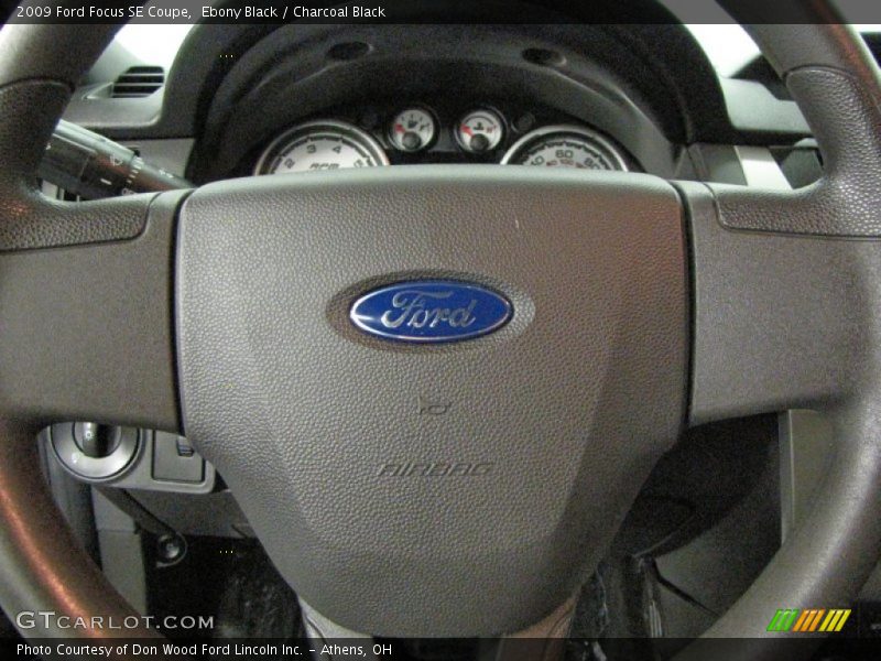 Ebony Black / Charcoal Black 2009 Ford Focus SE Coupe