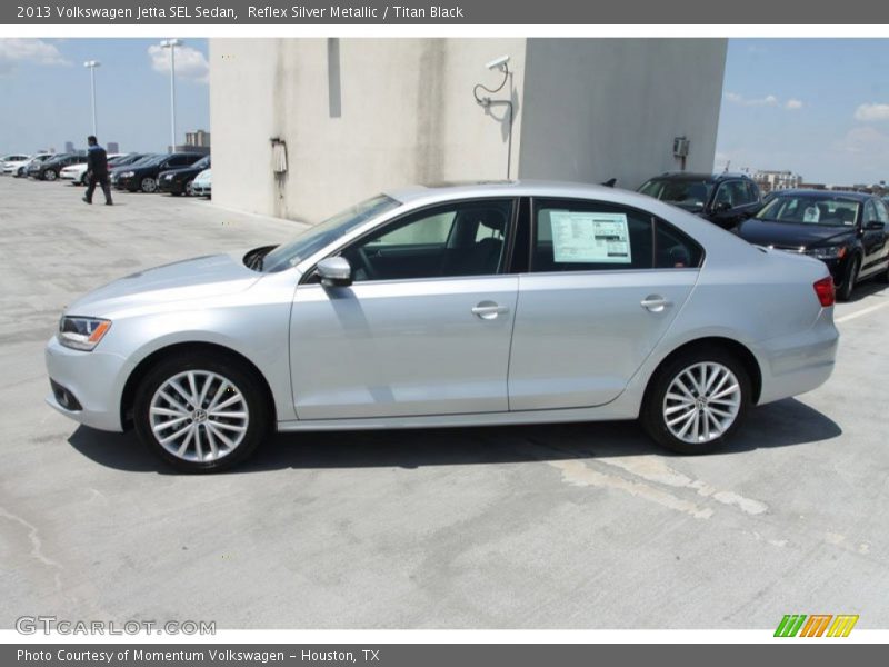 Reflex Silver Metallic / Titan Black 2013 Volkswagen Jetta SEL Sedan
