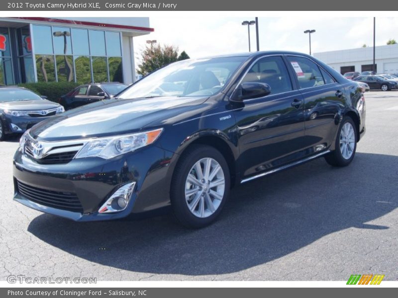 Cosmic Gray Mica / Ivory 2012 Toyota Camry Hybrid XLE