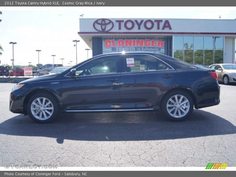 Cosmic Gray Mica / Ivory 2012 Toyota Camry Hybrid XLE