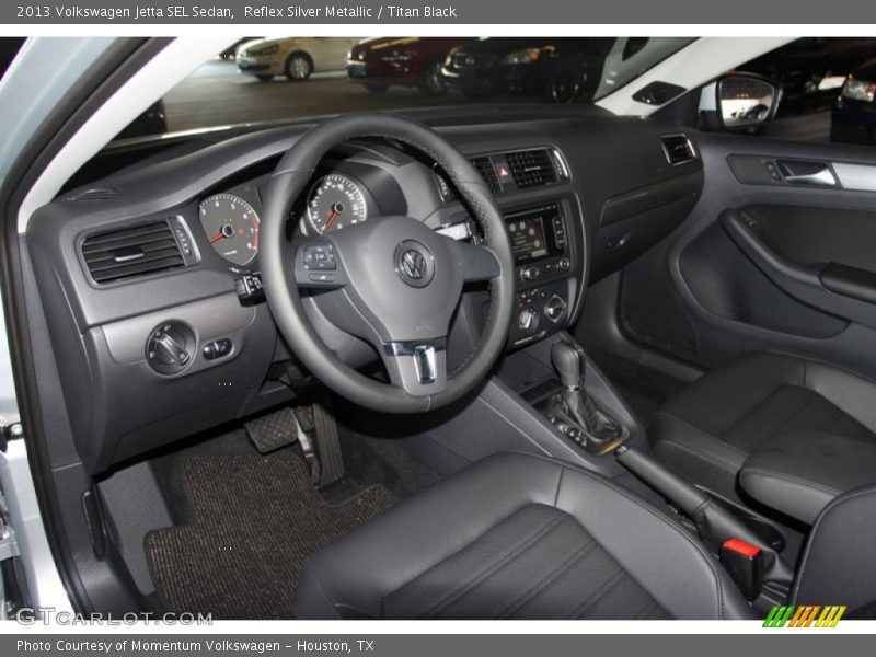 Reflex Silver Metallic / Titan Black 2013 Volkswagen Jetta SEL Sedan