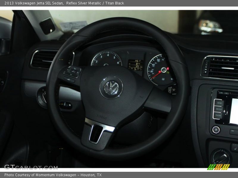 Reflex Silver Metallic / Titan Black 2013 Volkswagen Jetta SEL Sedan