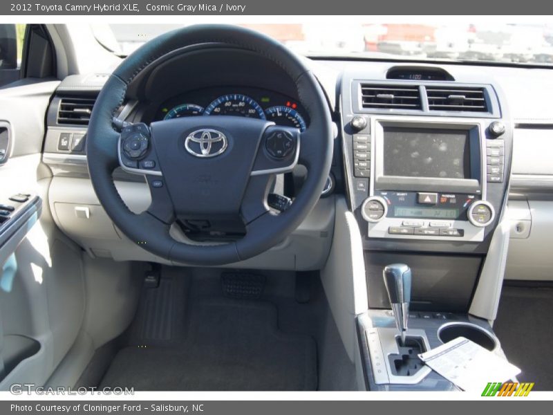 Cosmic Gray Mica / Ivory 2012 Toyota Camry Hybrid XLE