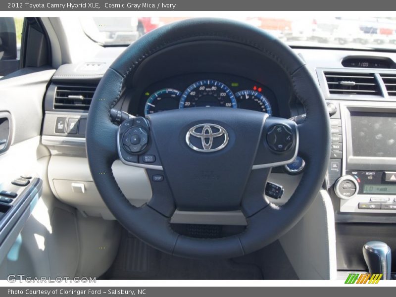 Cosmic Gray Mica / Ivory 2012 Toyota Camry Hybrid XLE
