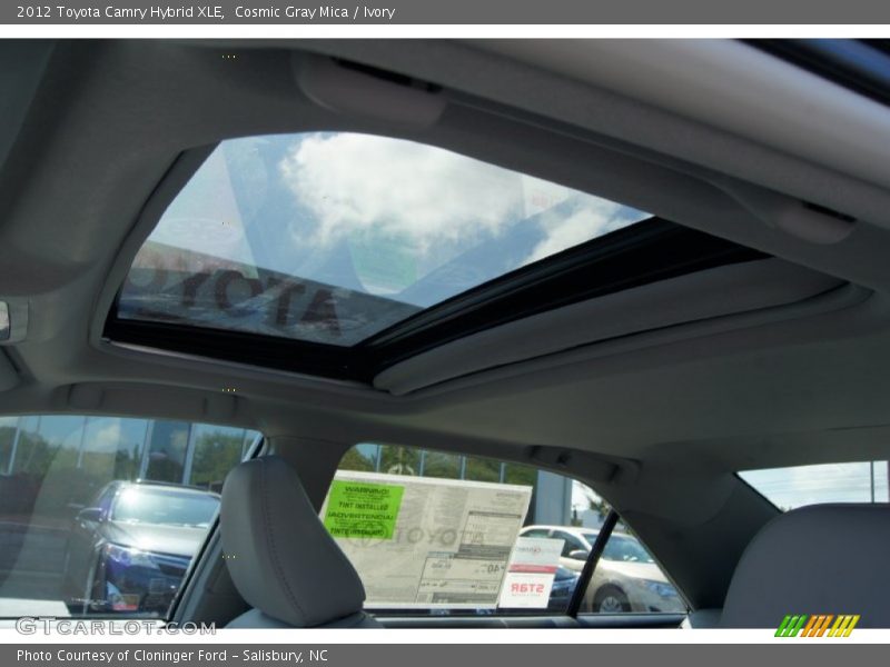 Cosmic Gray Mica / Ivory 2012 Toyota Camry Hybrid XLE