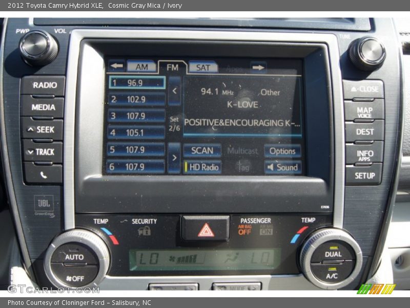 Cosmic Gray Mica / Ivory 2012 Toyota Camry Hybrid XLE