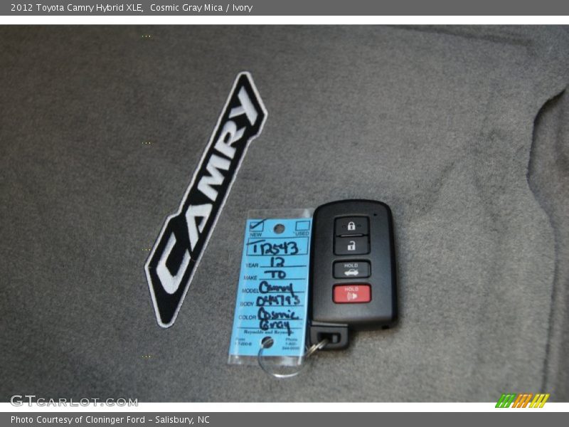Cosmic Gray Mica / Ivory 2012 Toyota Camry Hybrid XLE