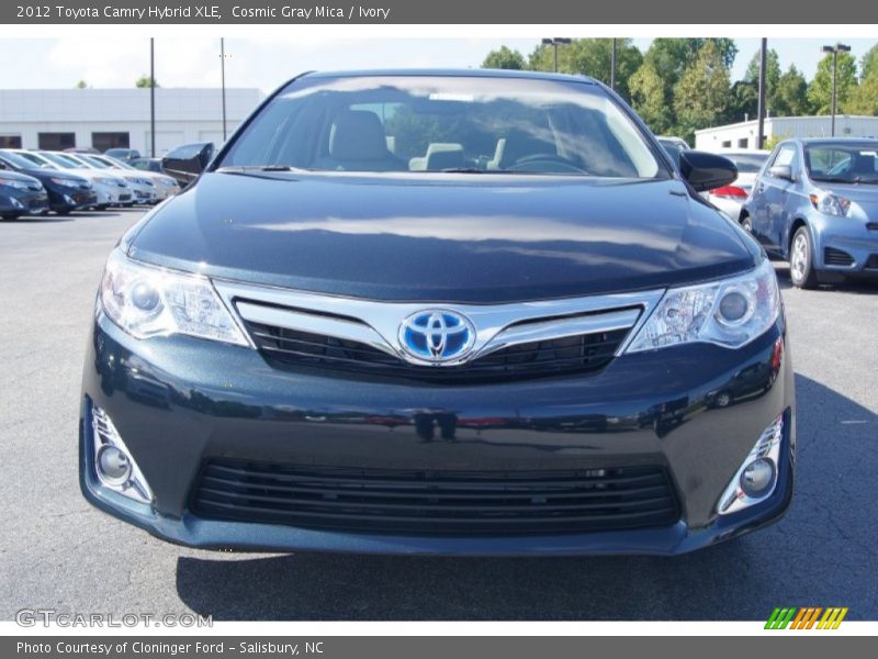 Cosmic Gray Mica / Ivory 2012 Toyota Camry Hybrid XLE