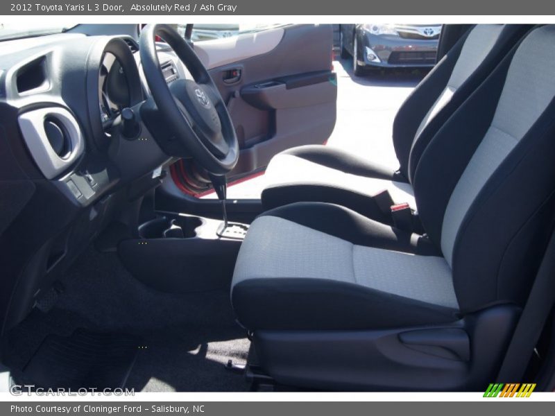 Absolutely Red / Ash Gray 2012 Toyota Yaris L 3 Door